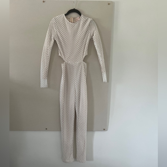 ASOS Club L London Mesh Jumpsuit - Picture 2 of 5